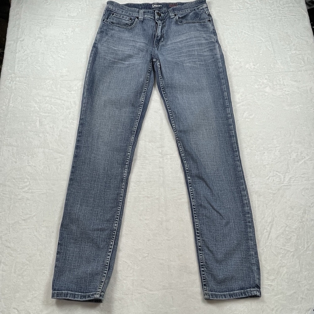 Urban Pipeline Jeans Mens 34x34(32X32) Blue Slim Fit Super Flex Medium Wash